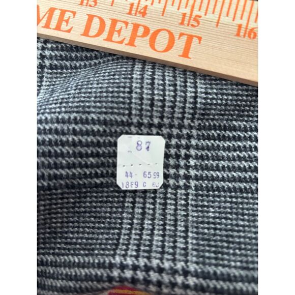 VTG Lands’ End Glen Plaid Check Sport Coat Mens Size 44 Blazer Union Made USA - Picture 13 of 16